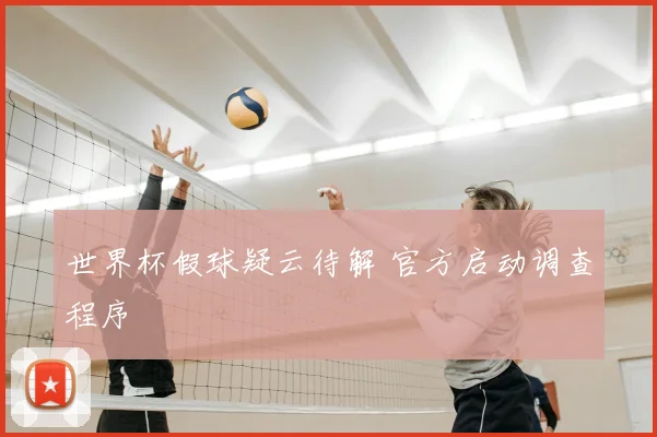 世界杯假球疑云待解 官方启动调查程序