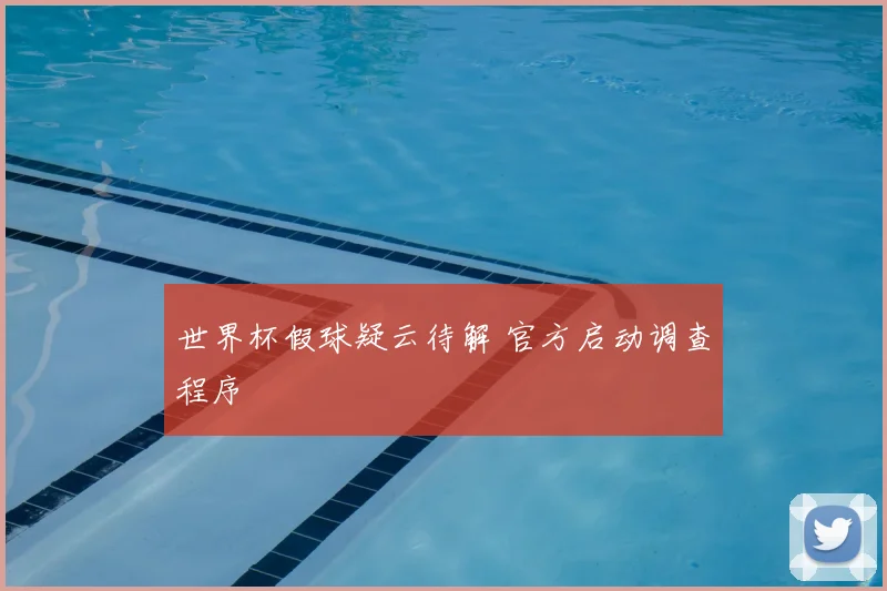 世界杯假球疑云待解 官方启动调查程序